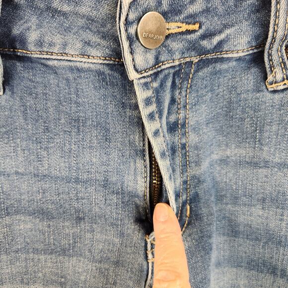 Dear John Denim Shorts Womens Size 29 Blue Medium Wash Stretch 5” Inseam EUC - Picture 8 of 15
